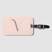 Vorname der benutzerdefinierten Feminine Blush Pin Gepäckanhänger (Vorderseite (Horizontal))