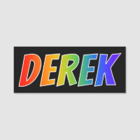 Vorname "DEREK": Spaß-Regenbogen-Farbton