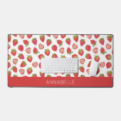 Vorname des Erdbeermusters Schreibtischunterlage (Tastatur & Maus)