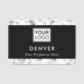 Vorname des Logos und Titelmarkierungen in Marmor Namensschild (Vorderseite)