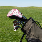 Vorname des rosa Heftmonogramms Golf Headcover (In SItu)