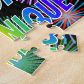 Vorname "DOMINIQUE", Fun "HAPPY BIRTHDAY" Puzzle (Seite)