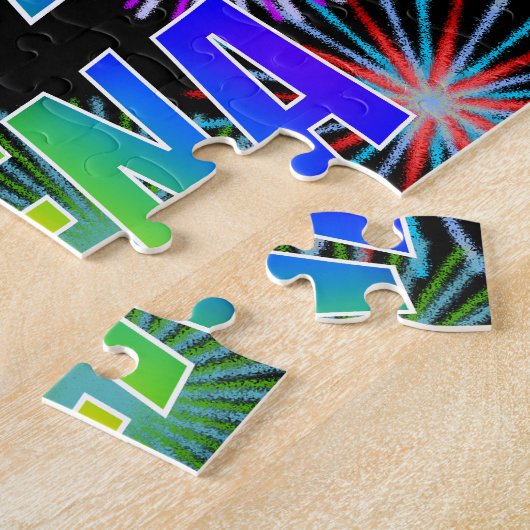 Vorname "ELENA", Fun "HAPPY BIRTHDAY" Puzzle (Seite)