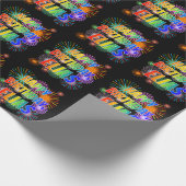 Vorname "ELIAS", Fun "HAPPY BIRTHDAY" Geschenkpapier (Ecke)