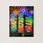 Vorname "ELIJAH", Fun "HAPPY BIRTHDAY" Puzzle (Vertikal)