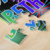 Vorname "ELIZABETH", Fun "HAPPY BIRTHDAY" Puzzle (Seite)