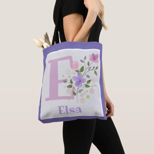 Vorname Elsa mit Blume Tasche (Von Nahem)