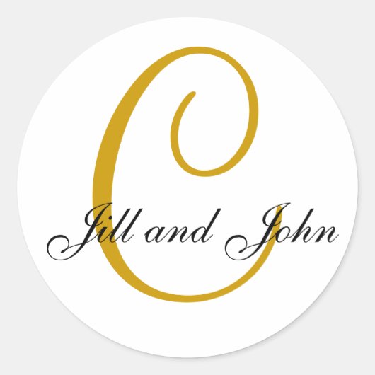 Vorname Erstname + Erstname Gold-Aufkleber Runder Aufkleber (Vorderseite)