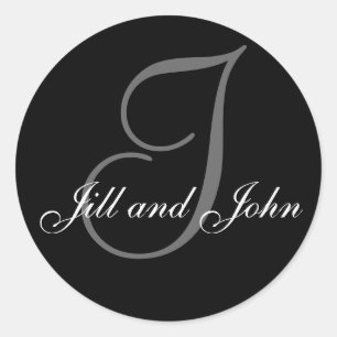 Vorname Erstname und Vorname Schwarzer Aufkleber m