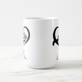 Vorname | Faith Inspiration Black Typografy Kaffeetasse (Mittel)