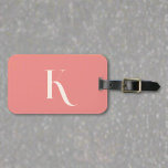 Vorname für das benutzerdefinierte Monogramm Girly Gepäckanhänger<br><div class="desc">Dieses Gepäckanhänger in einer weichen rosa Farbe zeichnet sich durch ein elegantes, sauberes und einfaches Design aus, das eine mit Monogramm Erstausstattung aufweist und Ihrem Reisezubehör eine Touch der Eleganz verleiht. Der raffinierte Stil bietet Eleganz und Funktionalität und macht es zu einer eleganten Ergänzung Ihres Gepäcks. Ein elegantes und sauberes...</div>