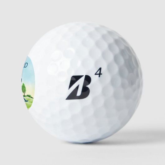 Vorname für den Landschaftlichen Monogramm-Kurs Golfball (Logo)