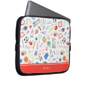 Vorname für personalisierte Schullieferungen Laptopschutzhülle (Vorne Rechts)