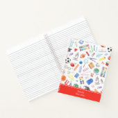 Vorname für personalisierte Schullieferungen Notizblock (Innenseite)