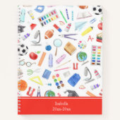 Vorname für personalisierte Schullieferungen Notizblock (Vorderseite)