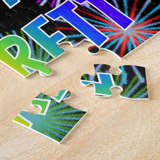 Vorname "GARRETT", Fun "HAPPY BIRTHDAY" Puzzle (Seite)