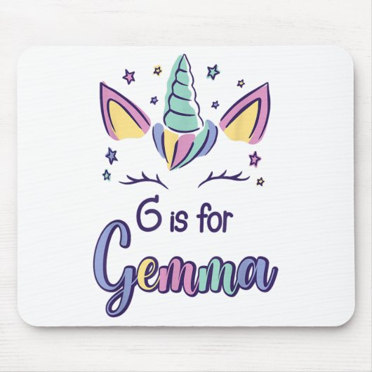 Vorname Gemma D G steht für Gemma Mousepad (Vorne)