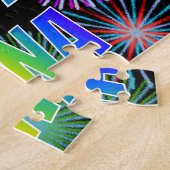 Vorname "GINA", Spaß "GLÜCKLICHER GEBURTSTAG" Puzzle (Seite)