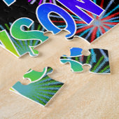 Vorname "GRAYSON", Fun "HAPPY BIRTHDAY" Puzzle (Seite)