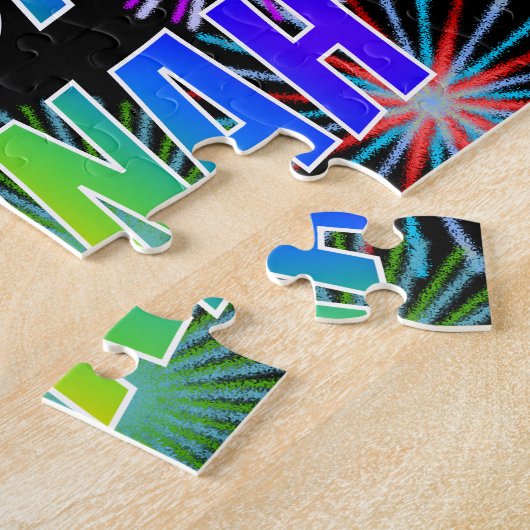 Vorname "HANNAH", Fun "HAPPY BIRTHDAY" Puzzle (Seite)