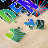 Vorname "HAYDEN", Spaß "GLÜCKLICHER GEBURTSTAG" Puzzle (Seite)