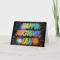 Vorname "IAN" Spaß "ALLES GUTE ZUM GEBURTSTAG "