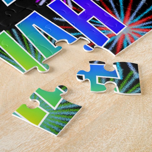 Vorname "ISAIAH", Fun "HAPPY BIRTHDAY" Puzzle (Seite)