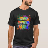 Vorname "JAYLA", Fun "HAPPY BIRTHDAY" T-Shirt (Vorderseite)
