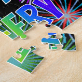 Vorname "JEFFERY", Fun "HAPPY BIRTHDAY" Puzzle (Seite)