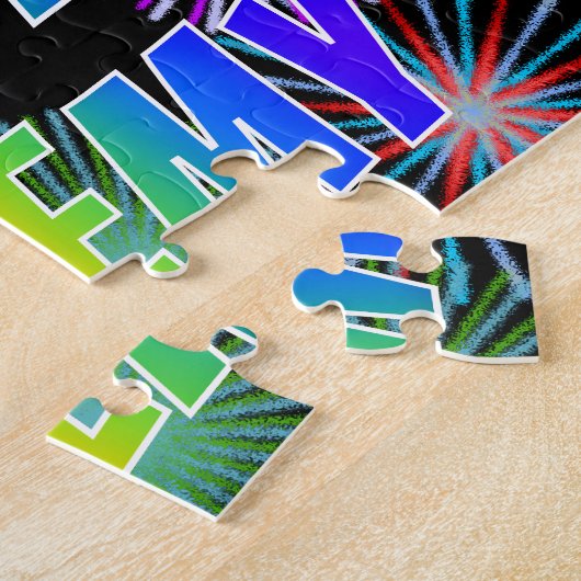 Vorname "JEREMY", Fun "HAPPY BIRTHDAY" Puzzle (Seite)
