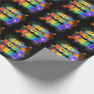 Vorname "JIMMY", Fun "HAPPY BIRTHDAY" Geschenkpapier