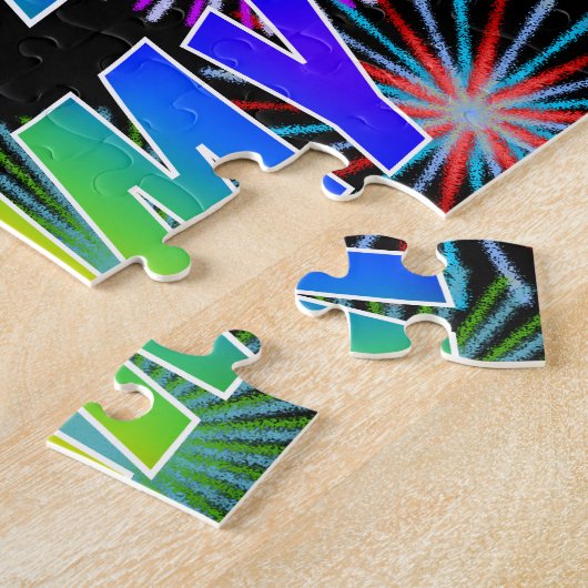 Vorname "JIMMY", Fun "HAPPY BIRTHDAY" Puzzle (Seite)
