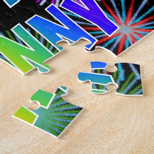 Vorname "JOHNNY", Fun "HAPPY BIRTHDAY" Puzzle (Seite)