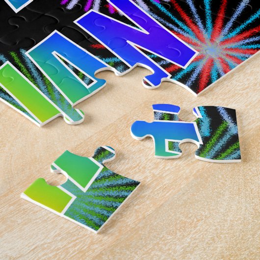 Vorname "JULIAN", Fun "HAPPY BIRTHDAY" Puzzle (Seite)