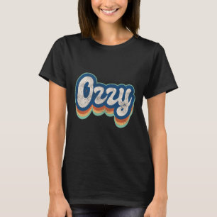 Vorname Junge Vintage Stil 70er 80er Personalisier T-Shirt