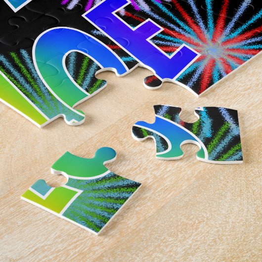 Vorname "KHLOE", Fun "HAPPY BIRTHDAY" Puzzle (Seite)