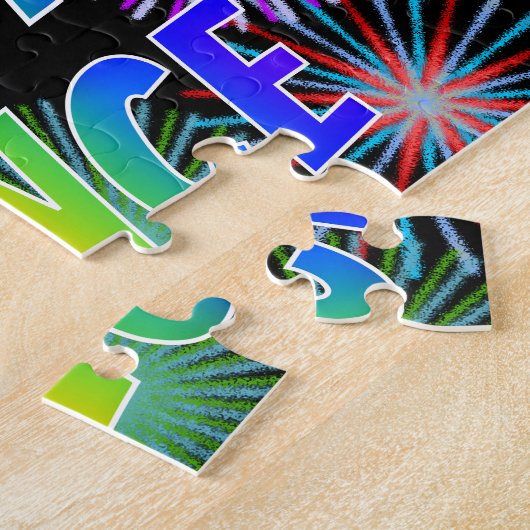 Vorname "LANCE", Fun "HAPPY BIRTHDAY" Puzzle (Seite)