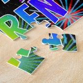 Vorname "LAUREN", Spaß "GLÜCKLICHER GEBURTSTAG" Puzzle (Seite)