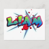 Vorname Liam mit ! i Postkarte (Vorderseite)