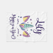 Vorname Lily D Lily Fleecedecke (Vorderseite (Horizontal))