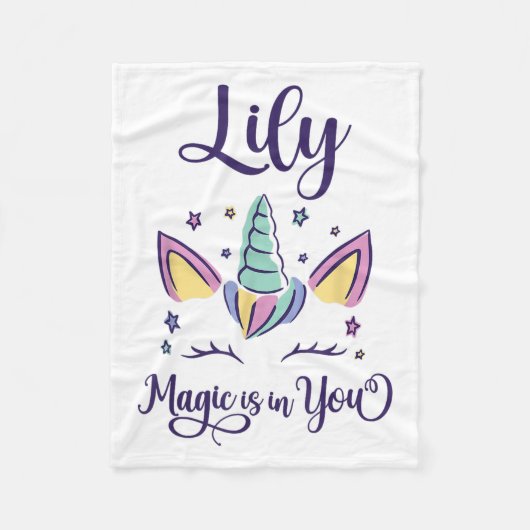 Vorname Lily D Lily Fleecedecke (Vorderseite)
