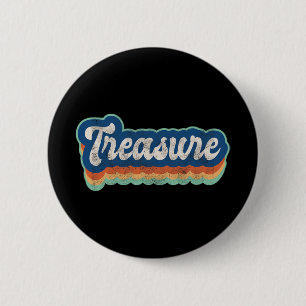 Vorname Mädchen Vintage-Stil 70er 80er Personalisi Button