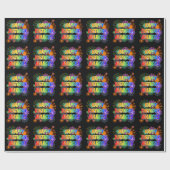 Vorname "MARCUS", Spaß "GLÜCKLICHER GEBURTSTAG" Geschenkpapier (Flach)