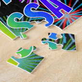 Vorname "MELISSA", Spaß "GLÜCKLICHER GEBURTSTAG" Puzzle (Seite)