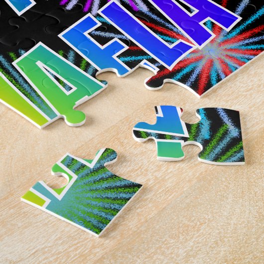 Vorname "MICHAELA", Fun "HAPPY BIRTHDAY" Puzzle (Seite)
