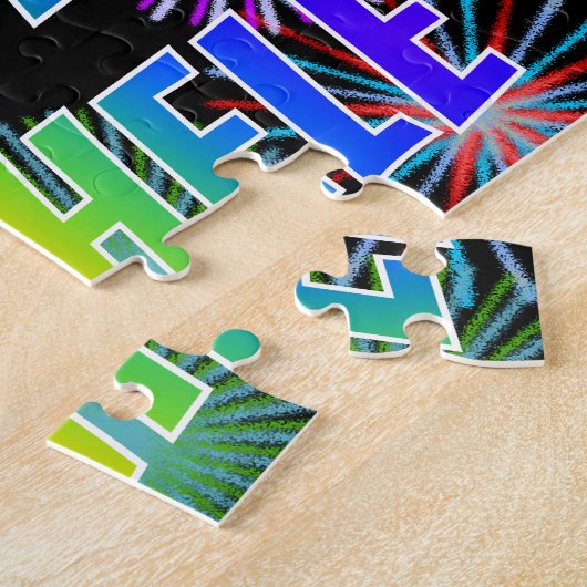 Vorname "MICHELE", Fun "HAPPY BIRTHDAY" Puzzle (Seite)