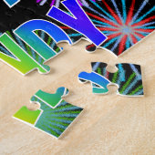 Vorname "MINDY", Spaß "GLÜCKLICHER GEBURTSTAG" Puzzle (Seite)