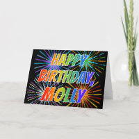 Vorname "MOLLY" Spaß "ALLES GUTE ZUM GEBURTSTAG "