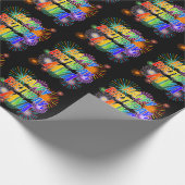 Vorname "MYA", Spaß "GLÜCKLICHER GEBURTSTAG" Geschenkpapier (Ecke)