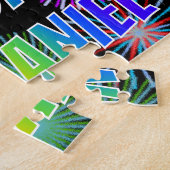 Vorname "NATHANIEL", Fun "HAPPY BIRTHDAY" Puzzle (Seite)